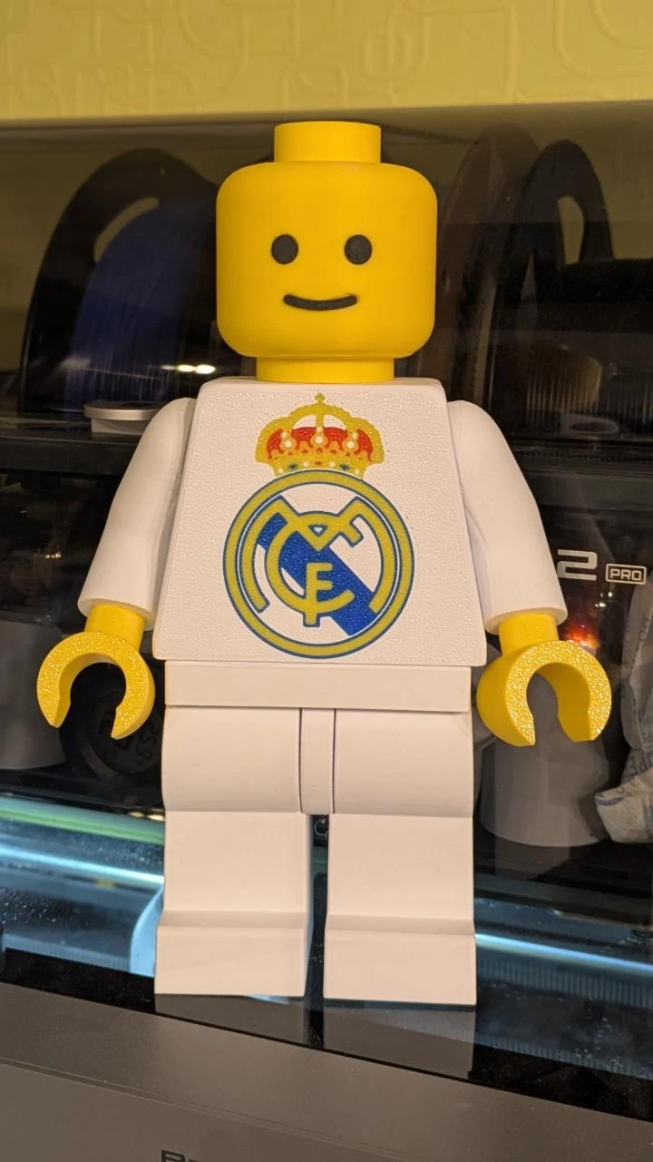 Figurine football blanc & or – figurine brique – Real de Madrid